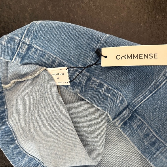 Commense Blue Denim Halter Dress with Buckle Accents - Picture 6 of 6